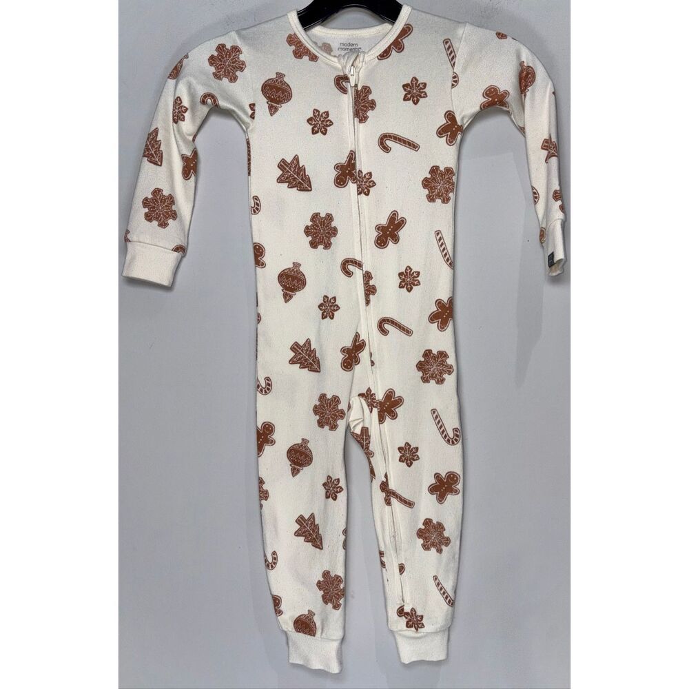 Modern moments Christmas zip up pajamas size 3T